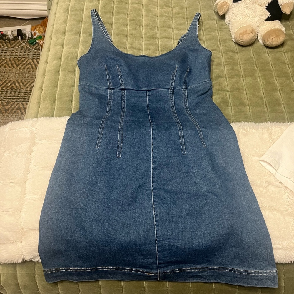 T.J.Maxx Blue Denim Mini Dress